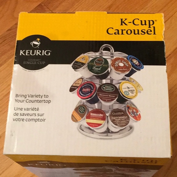 NWT, KEURIG GOURMET SINGLE CUP STAND. PRODUCTS NOT INCLUDED. STAINLESS STEEL . - Picture 8 of 10